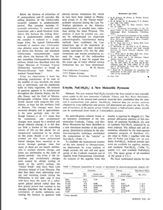 Ureyite, NaCrSi₂O₆: A new meteoric pyroxene